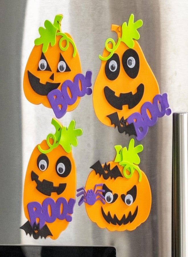 Ready 2 Learn Create Your Own Halloween Pumpkins | Set of 4 | Halloween Crafts for Kids Ages 4-8 | DIY Party Favors, Ornaments, Magnets and Decor - Image 5